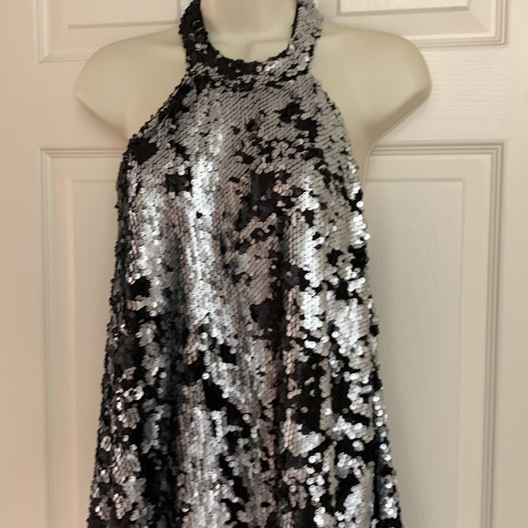TOBI Sequined Halter Mini Dress - Picture 3 of 6